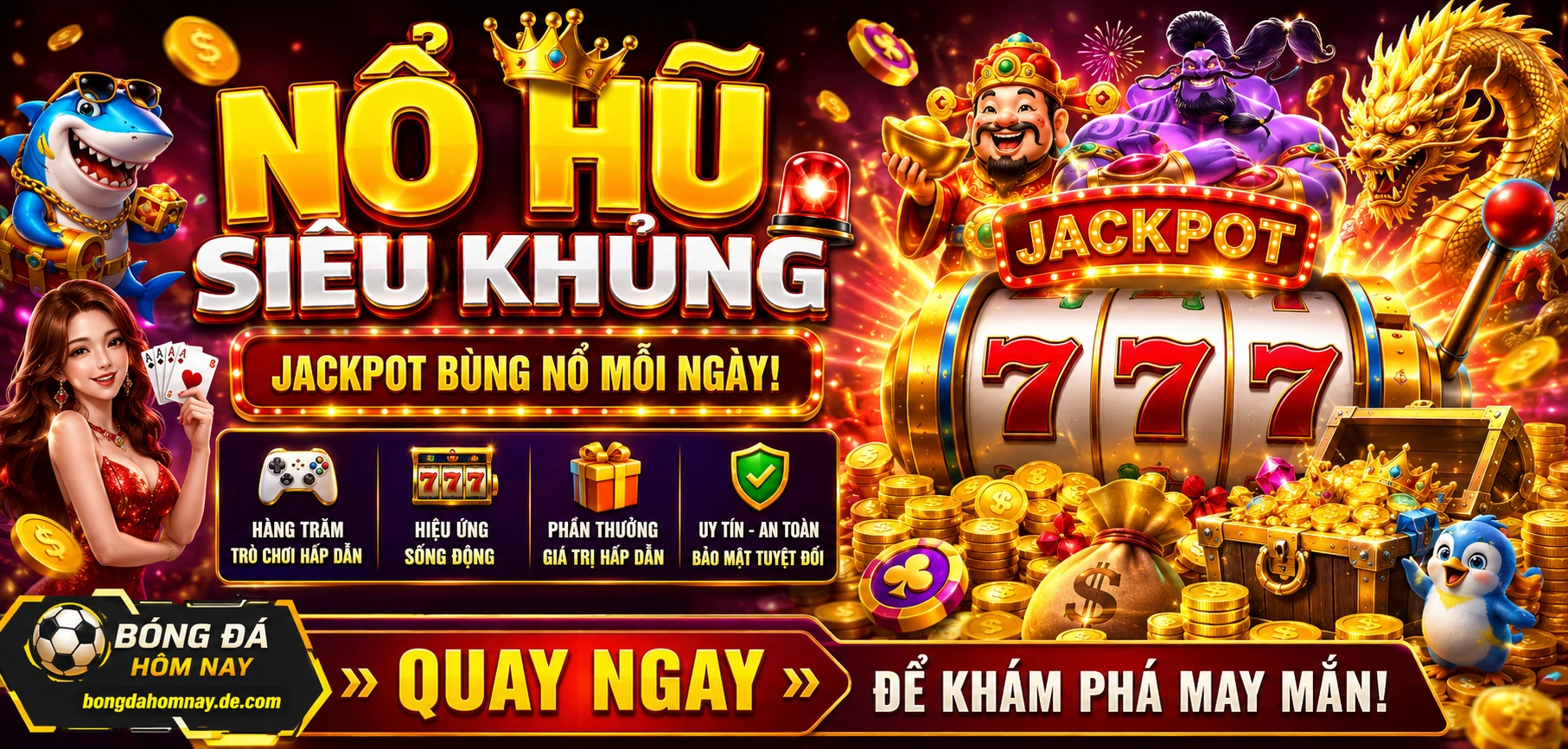 Giao diện slot game đổi thưởng